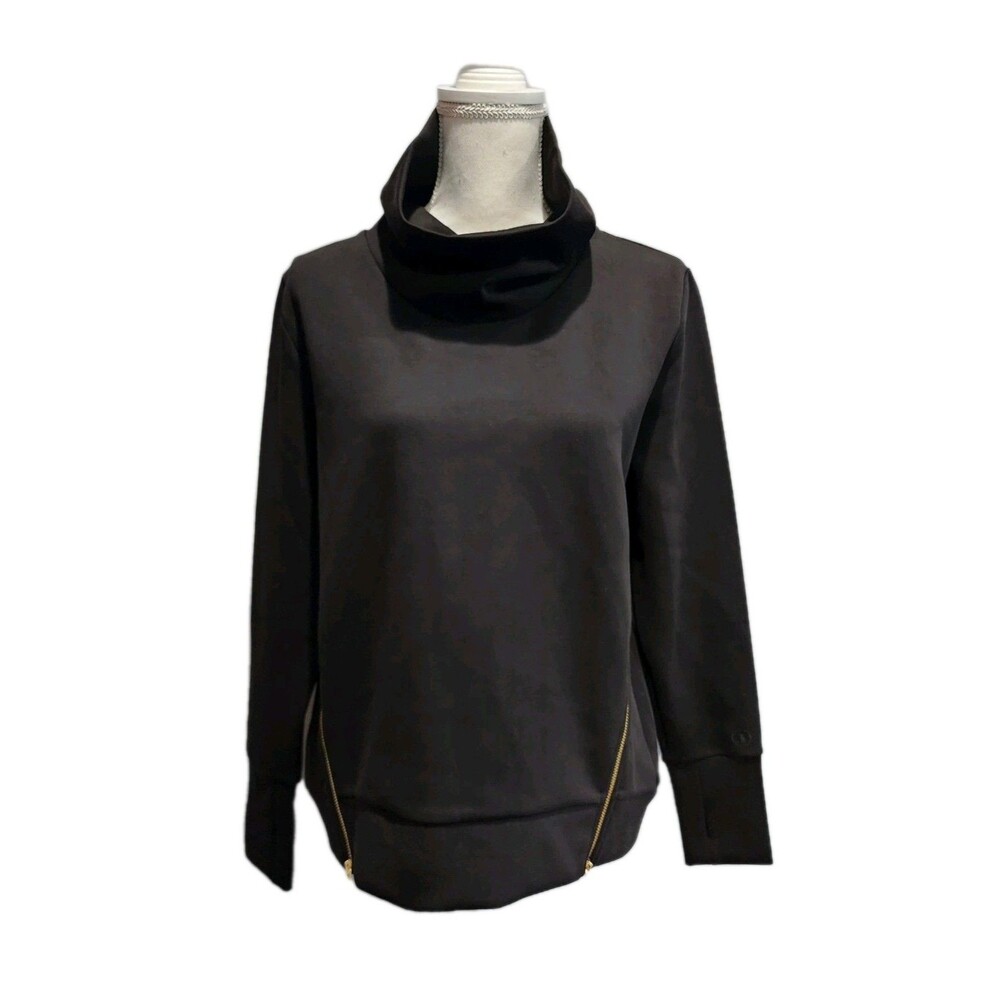 Addison Bay Polished Double Knit Zip Everyday Pullover Small